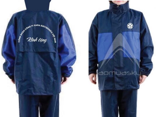 Sản xuất áo mưa bộ 1 lớp, áo mưa bộ 2 lớp in logo