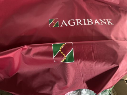 Áo mưa Agribank in ấn logo